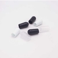 100Pcs PVC Soft Rubber Sleeve Round End Caps Cover Diameter 2.5mm-19mm Screw Thread Protector Rubber Pipe Protector