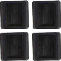 4pcs Non-slip Furniture Wheel Stopper Rubber Chair Caster Cups Floor Protectors Vibration Dampening Install Floor Protectors