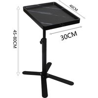 40x30cm Bedside Table Movable Lifting 45-80cm Height Adjustable Density Fiberboard Steel Tube Sofa Side Coffee Table Laptop Desk
