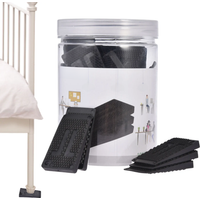 36pcs/box Rubber Table Shims Furniture Leveling Shims Clear Wedge Table Mat Door Wedge Foot Pad