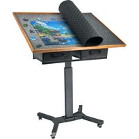 1500 Pieces Jigsaw Puzzle Table with Wheels and Drawers, Adjustable Height & Tilt Angle for Adults Indoor Game Ideal Gift
