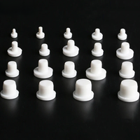 2mm-14mm White Silicone Rubber Hole Plugs Solid T Type High Temperature Seal Stopper Dustproof Plug 1/2/3/5/10/15/20 Pcs