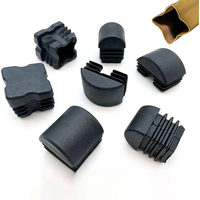 4Pcs Square Plastic Feet Pads Hole Plug 13*25mm-60*60mm Non-Slip Protection Gasket Covers Caps For Pipe Chair Furniture