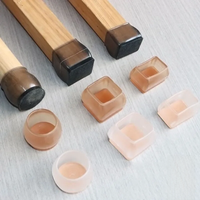 4pcs Upgraded silicone chair legs floor protectors Non-Slip Feet Pads For furniture Table Legs Sock Cover Felt Floor Protection