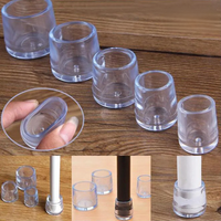 16pcs Furniture Leg Foot Protector Transparent White PVC 16mm/19mm/25mm Wear-resistant Cap Noise Reduction Protect Floor