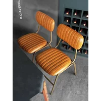 Wrought Iron Retro Dining Chairamerican Back Chairs Leather Dining Chairs Sillas De Comedor Furniture Dining Chairs Стулья Для