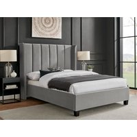 Limelight Polaris Double Silver Fabric Bed