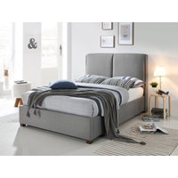 Time Living Oakland Double Light Grey Fabric Bed