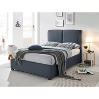 Time Living Oakland Double Dark Grey Fabric Bed