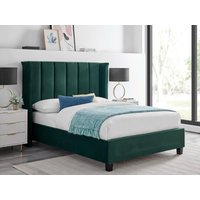 Limelight Polaris King Size Emerald Fabric Bed