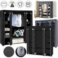 150*45*175cm Clothes Wardrobe Clothes Organizer Non-Woven Fabric Wardrobe Storage Cupboard for Bedroom Storage Shelves