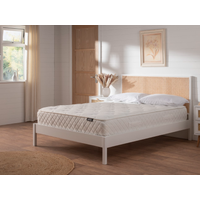 Snuggle Beds Michael Rattan Bed Double White Wooden Bed
