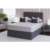 Sleepeezee Shetland Ortho Comfort Mattress + Premium Divan Bed, Carbon, No Drawer, Double