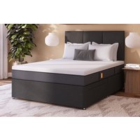 Emma� Original Memory Foam Mattress + Premium Divan Bed, Carbon, No Drawer, Double