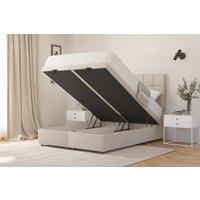 Zante Ortho Traditionally Sprung Mattress + Ottoman Divan Bed, Marine, End Ottoman, Double